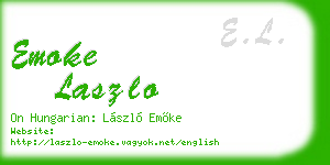 emoke laszlo business card